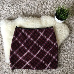 Express Mini Plaid Skirt NWT
